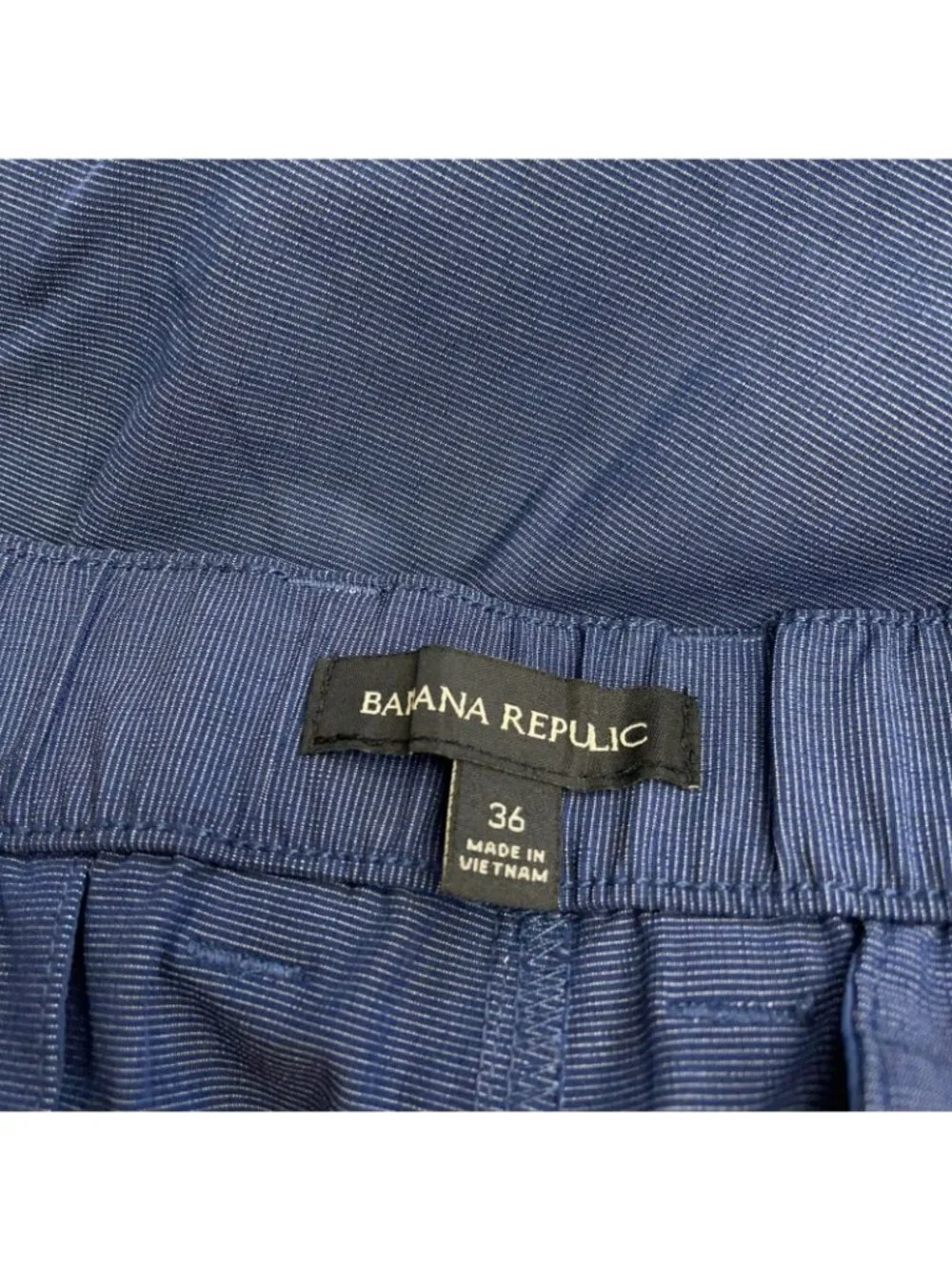 NWT Banana Republic Men's 36 Navy Blue Stretch Shorts Flat Front Casual J1975